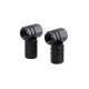Ornament capacele valva hexagonale16mm, negre set 4 bucati 02237 Amio
