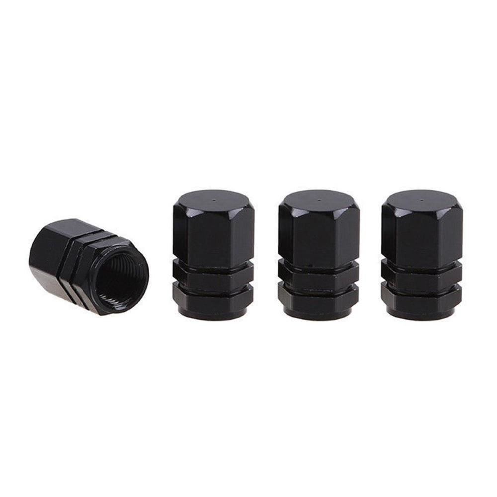 Ornament capacele valva hexagonale16mm, negre set 4 bucati 02237 Amio
