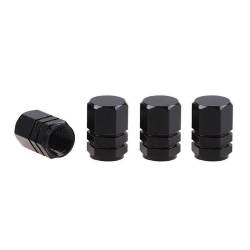 Ornament capacele valva hexagonale16mm, negre set 4 bucati 02237 Amio