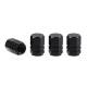 Ornament capacele valva hexagonale16mm, negre set 4 bucati 02237 Amio