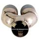 Ornament toba interior 38(56), exterior 160x76, lungime 240, 2 tevi, rotunde, crom cu albastru, MT022blc 02354 Amio