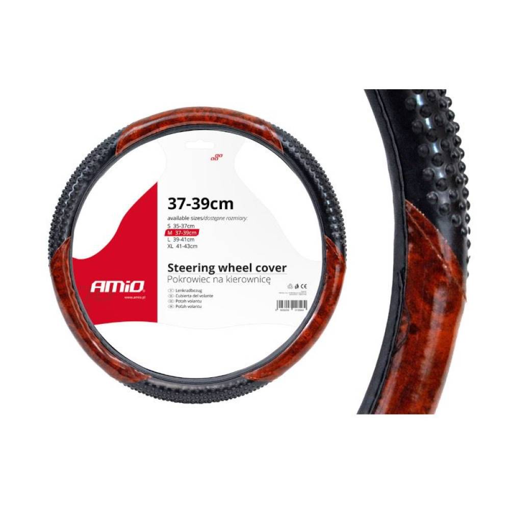 Husa volan 37-39cm, mahon, cu crampoane SWC-11-M, 01369 Amio