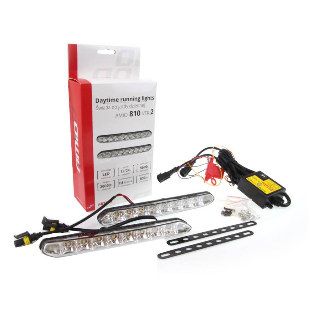 Set proiector zi DRL 185x20, 12/24V, LED, DRL810HP, 01266 Amio Set proiector zi DRL 185x20, 12/24V, LED, DRL810HP, 01266 Amio