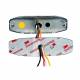 Proiector stroboscopic 4 LED-uri, 12-24V, 12W, galben, 98x30, Slim 02298 Amio