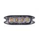 Proiector stroboscopic 4 LED-uri, 12-24V, 12W, galben, 98x30, Slim 02298 Amio