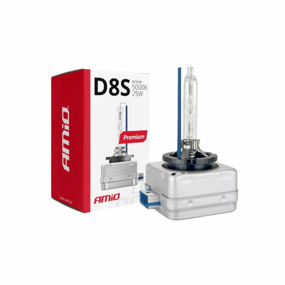 Bec Xenon D8S 12V 25W, 5000K, Premium 02395 Amio Bec Xenon D8S 12V 25W, 5000K, Premium 02395 Amio
