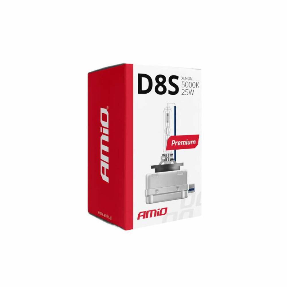 Bec Xenon D8S 12V 25W, 5000K, Premium 02395 Amio Bec Xenon D8S 12V 25W, 5000K, Premium 02395 Amio