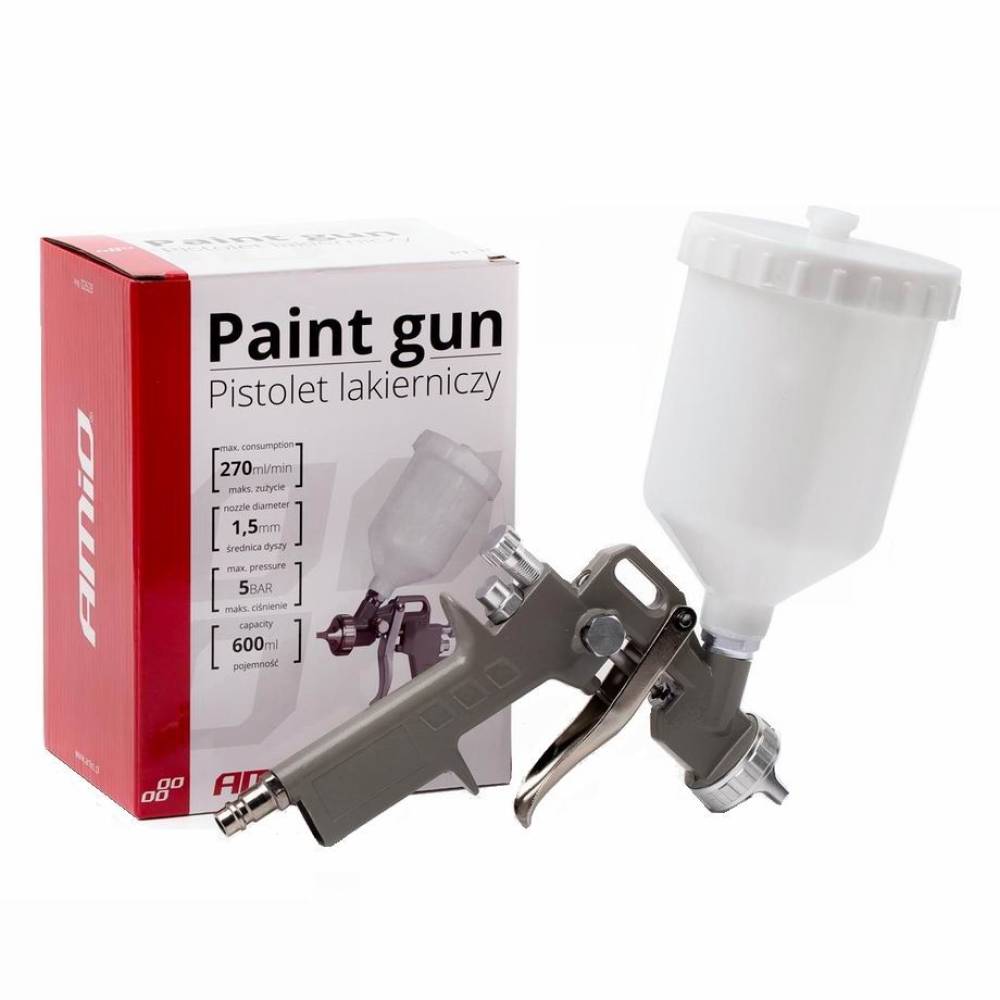 Pistol vopsit 600ml, duza 1.5mm, presiune joasa, Pt-10 02628 Amio