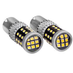 Set 2 becuri semnalIzare cu LED 12-24V P21W BA15s Canbus 02799 Amio