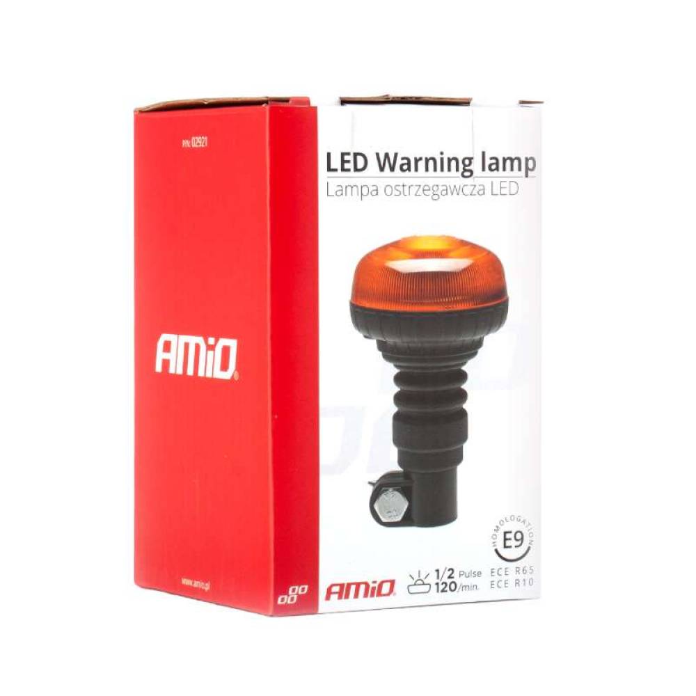 Girofar 12-24V, h138, 18 LED-uri, 15W, pe tija flexibila, 02921 Amio Girofar 12-24V, h138, 18 LED-uri, 15W, pe tija flexibila, 02921 Amio