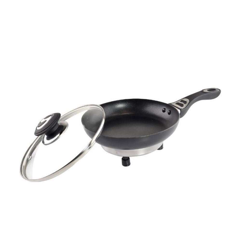 Tigaie electrică auto 12V, 150W, 750 ml, 20x4 cm, cu capac, pentru mașină/rulotă, AMiO 02532
