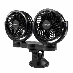 Ventilator dublu 24V, 2xfi10cm, 10W, prindere ventuza, 2 viteze, PRO Series, 03011 Amio