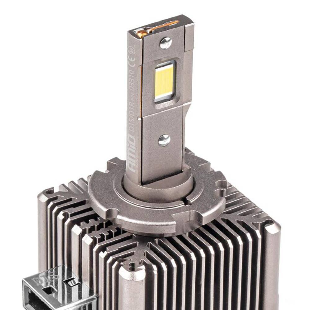 Set 2 becuri LED, D1S / D1R, 6500k, 9-16V, 70W, 8600lm, 360 grade, Canbus, XD Series, 03310 Amio