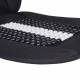 Perna scaun cu bile, 131x46cm, cu suport lombar si tetiera, neagru cu alb, 03648 Amio