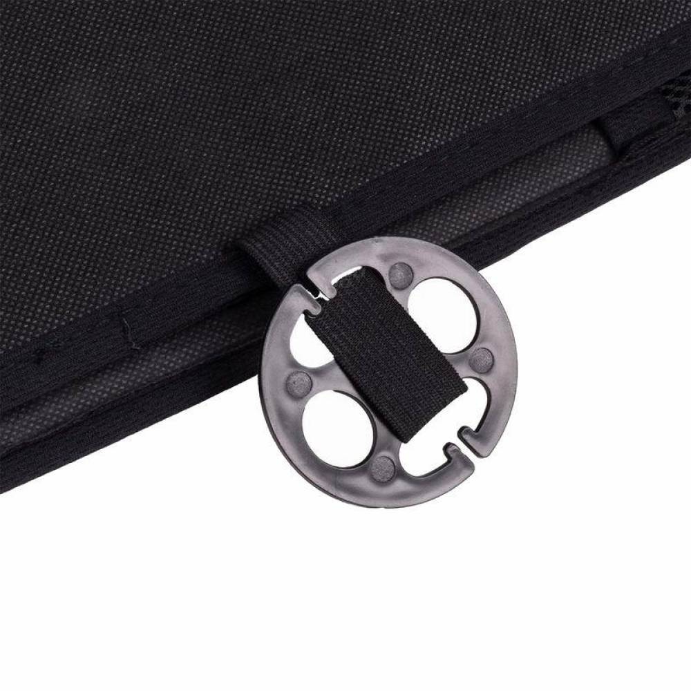 Perna scaun cu bile, 131x46cm, cu suport lombar si tetiera, neagru cu alb, 03648 Amio