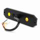 Proiector stroboscopic 6 LED-uri, 12-24V, 18W, galben, 129x30, Slim 03930 Amio