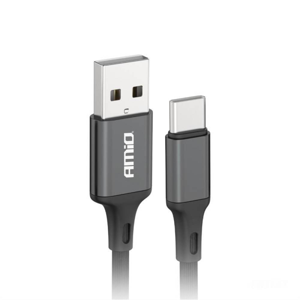Cablu incarcator USB Tip C, 2m, FullLink 03900 Amio Cablu incarcator USB Tip C, 2m, FullLink 03900 Amio
