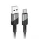 Cablu incarcator USB Tip C, LED, 2m, 3A, FullLink 03924 Amio