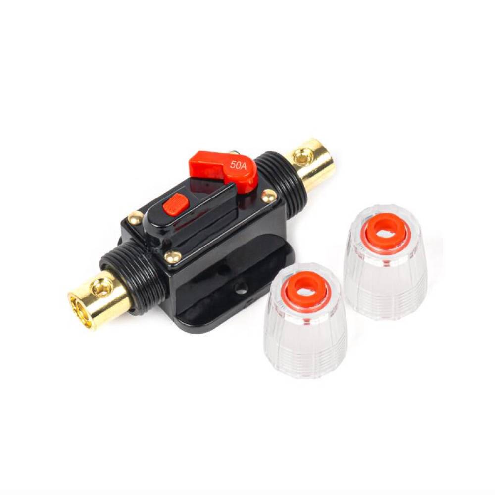 Siguranta automata rearmabila cu reset, cilindrica, 50A, 12-48V, 03818 Amio