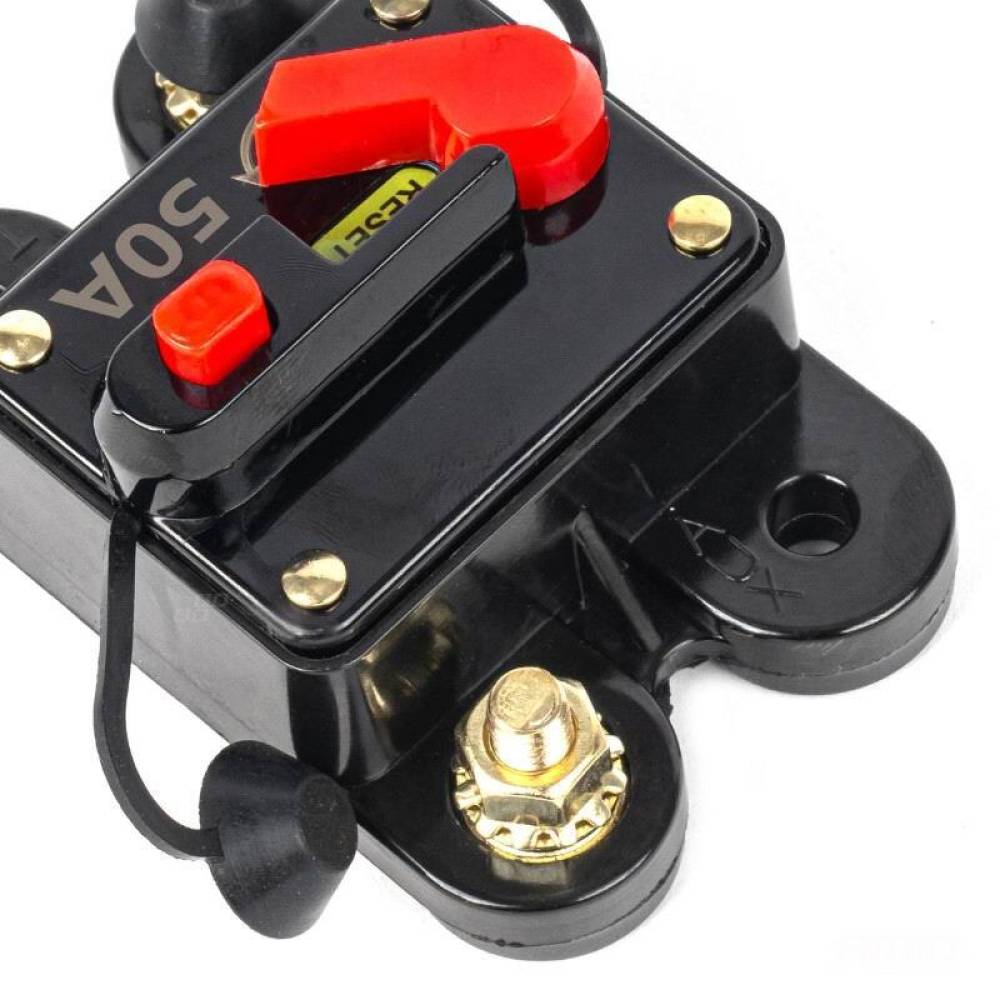 Siguranta automata rearmabila cu reset, patrata, 50A, 12-48V, 03825 Amio