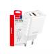 Incarcator rapid cu 2 USB-uri, priza 220V, USB-C si USB-A, 38W, 3AQC, GaN PD, 04287 Amio
