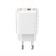 Incarcator rapid cu 2 USB-uri, priza 220V, USB-C si USB-A, 38W, 3AQC, GaN PD, 04287 Amio