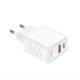 Incarcator rapid cu 2 USB-uri, priza 220V, USB-C si USB-A, 38W, 3AQC, GaN PD, 04287 Amio