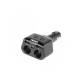 Stecher cu 2 prize, 2xUSB-A 2.4A si 1xUSB-C, 12-24V, 200W, cu voltmetru LED, buton control On-Off, rabatabil, 04173 Amio 