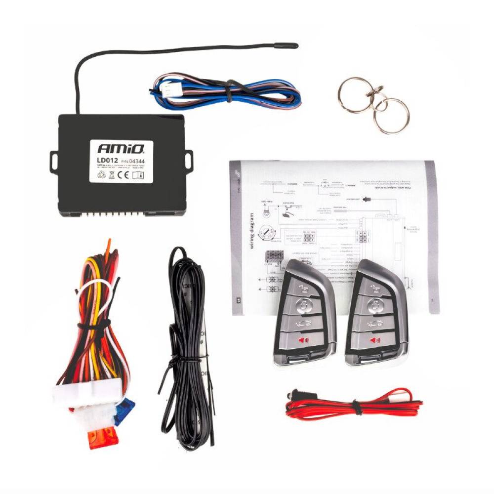 Modul inchidere centralizata auto, Passive Keyless Entry cu 2 chei, 04344 Amio 