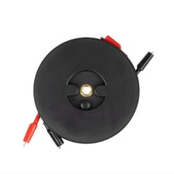 Cablu prelungitor curent, cu derulator, 2x9m, fi18mm, clesti crocodil, diverse utilizari electrice, 04275 Amio 