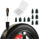 Dopuri, Suruburi vulcanizare rapida, set 10 bucati, 2 mari, 5+5 (2x9mm+4x12mm), Amio 03227