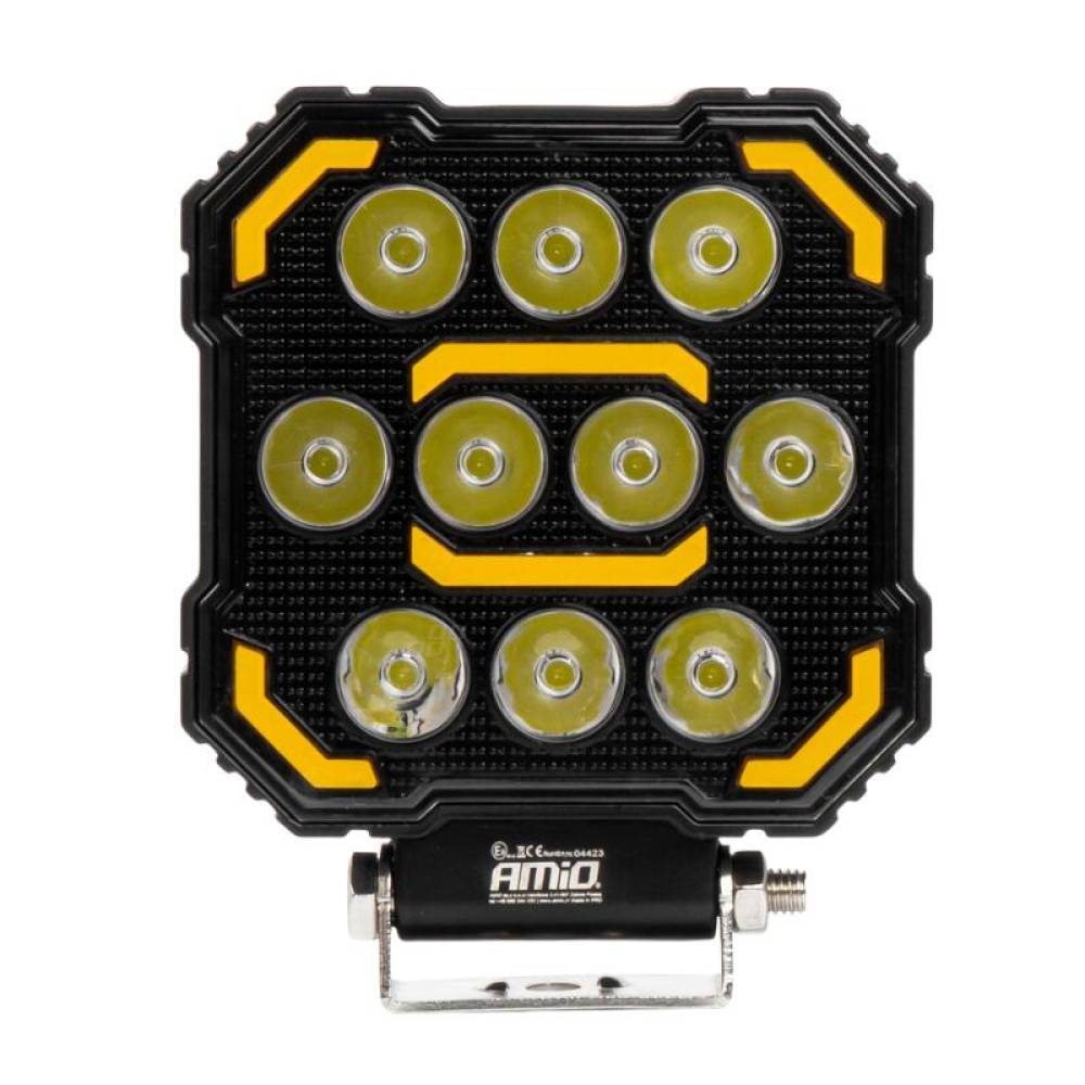 Proiector lucru, 110x110 x38mm, LED, 10-36V/48W, 3000lm, tip spot cu stroboscopic, AWL79, 04423 Amio