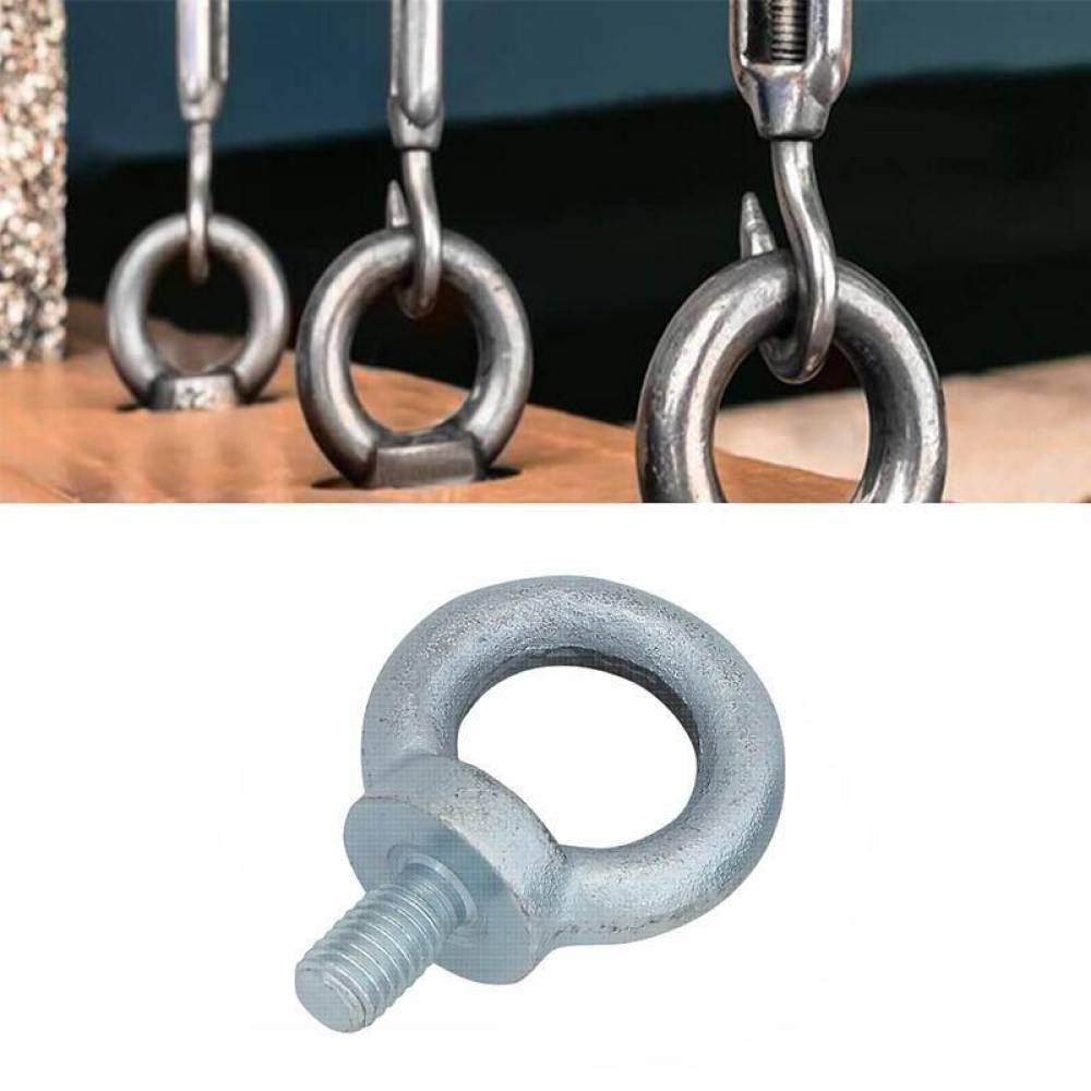 Set 4 bucati inel de ridicare cu surub, DIN580, M12, max 340kg, cu otel galvanizat, 09522648 UNIQ Damesa