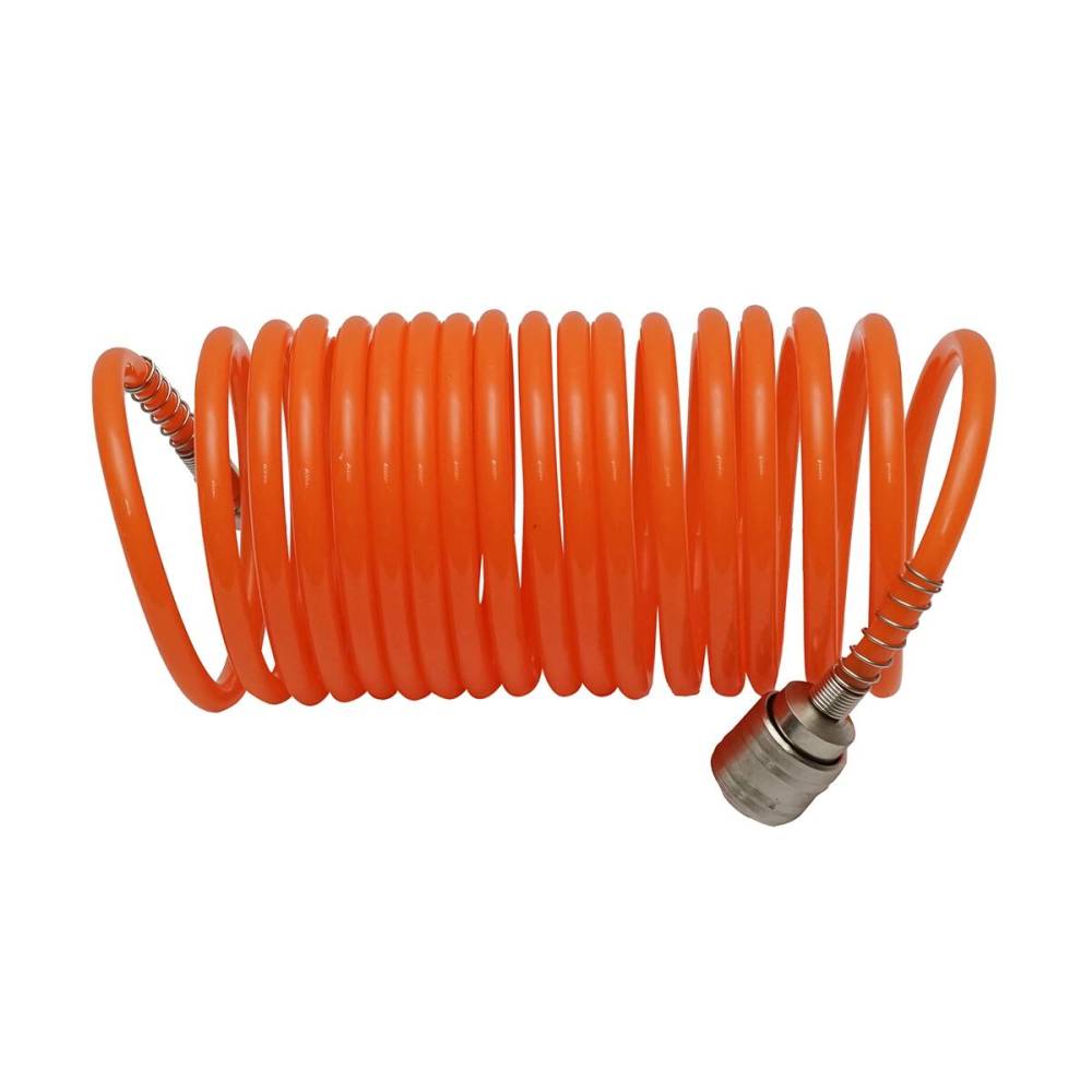 Set accesorii aer comprimat pentru vopsit, suflat, umflat, spalat cu furtun spiralat 5m, BK76145  / TM24