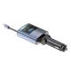 Transmitator auto FM cu hands-free, cu 2×USB si cablu retractabil QC PD65W, TipC si adaptor Ihpone, 12-24V, Amio 04656