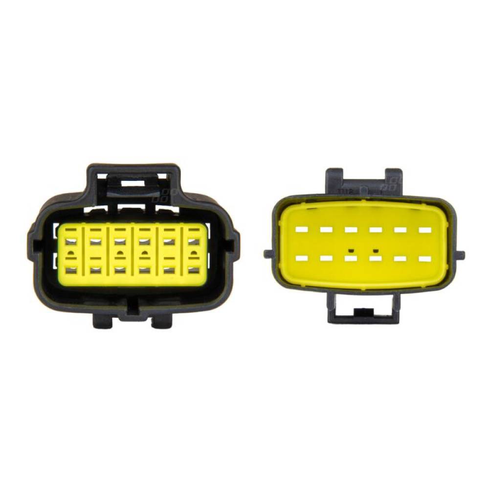 Set mufa conector cu 12pini, set mama-tata, Econoseal Japan, impermeabila, AMIO 04352