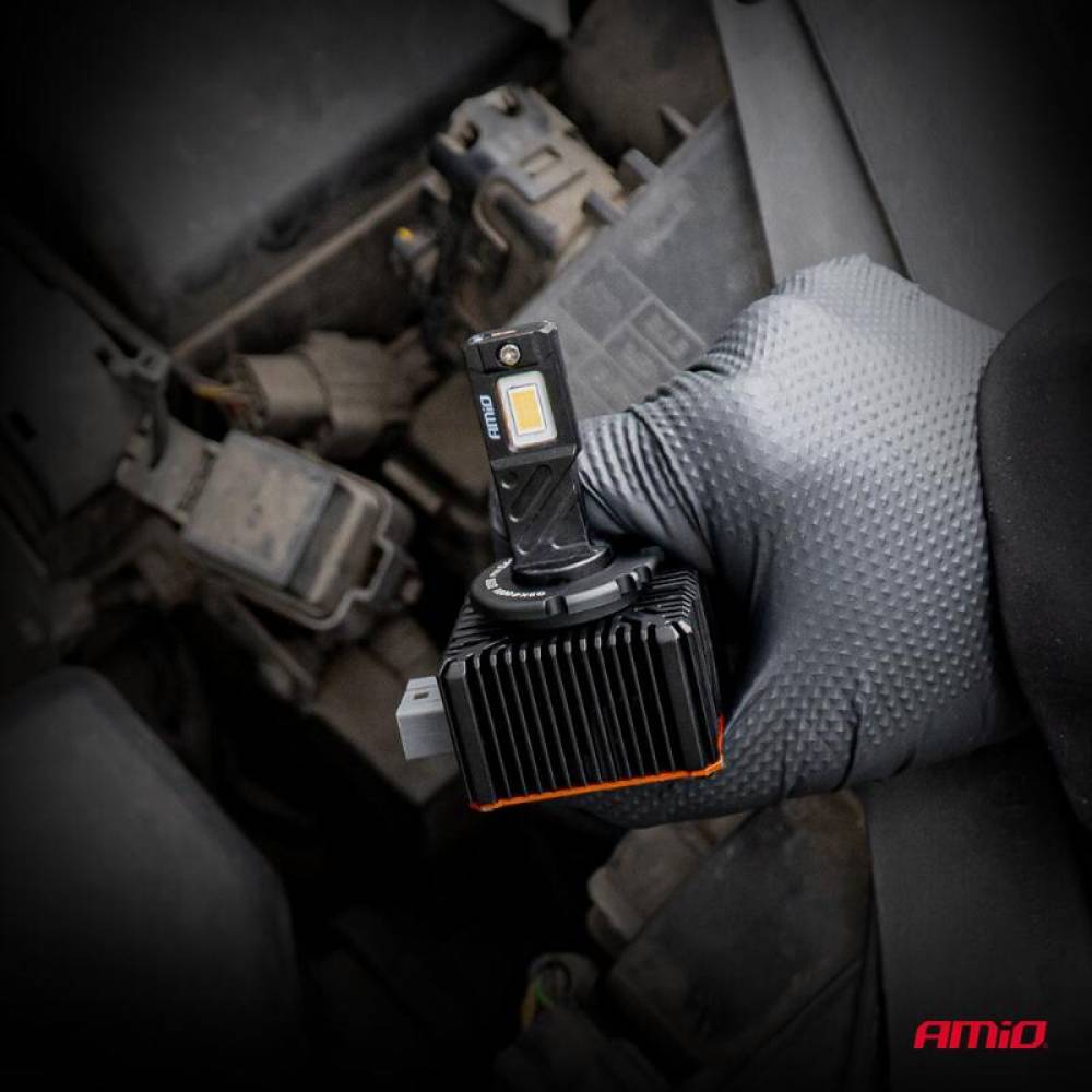 Set 2 becuri, D3S, LED, 6500k, 176W, 14,424lm (set), Canbus XD PRO, Amio 04681