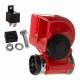 Claxon 24V, tip melc, cu compresor, 139dB, rosu, 58102 Carmotion
