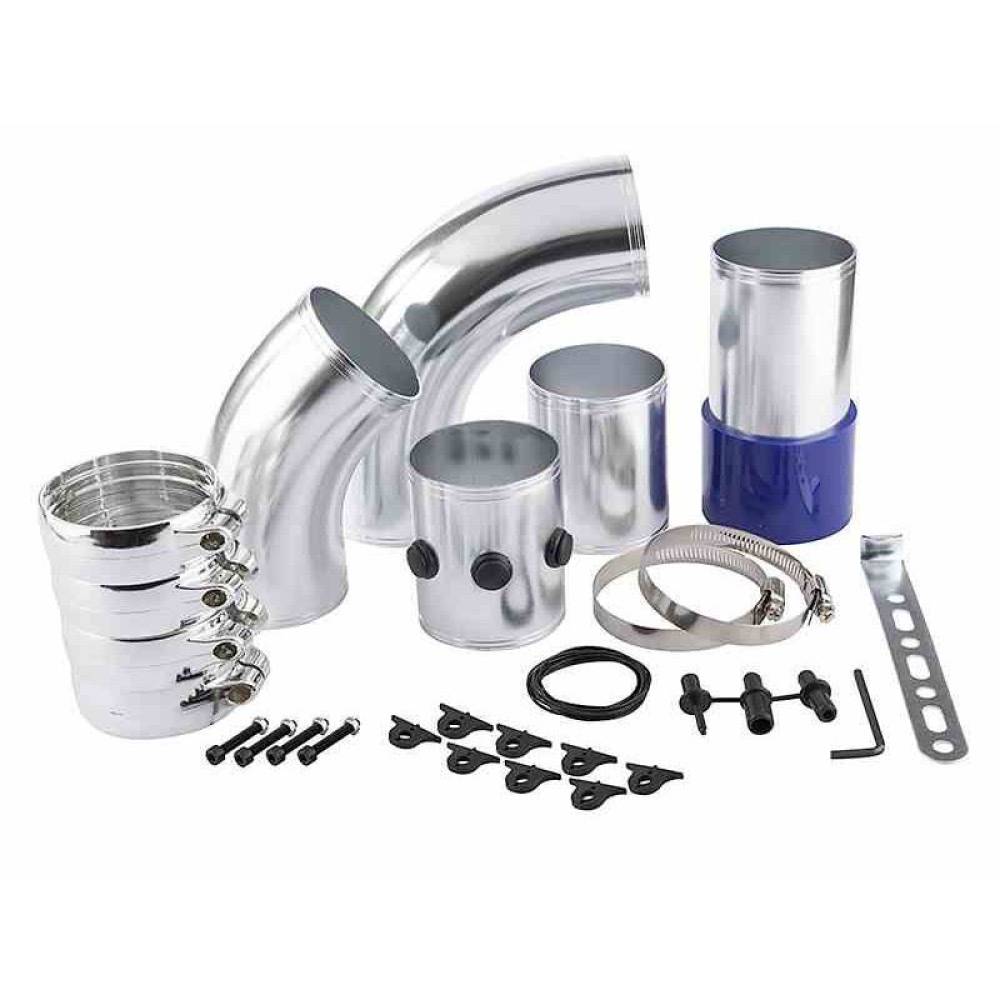 Kit montare filtru aer sport, conic, tubulatura si coliere, 86010 Carmotion