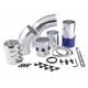 Kit montare filtru aer sport, conic, tubulatura si coliere, 86010 Carmotion