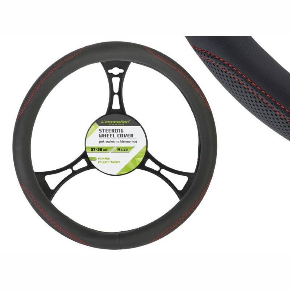 Husa volan 37-39cm piele ecologica perforata, 86360 Carmotion
