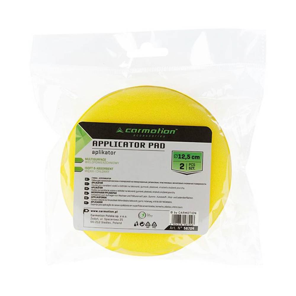 Pad aplicator ceara set 2 bucati, fi12.5cm Carmotion 58724