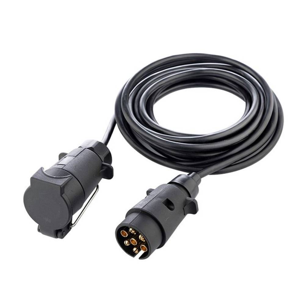 Cablu alimentare remorca 12V, cu fisa si priza 7pini, 5m, Carmotion 86769n