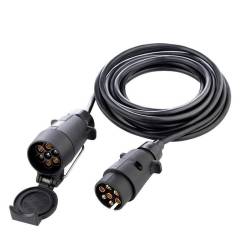 Cablu alimentare remorca 12V, cu fisa si priza 7pini, 5m, Carmotion 86769n