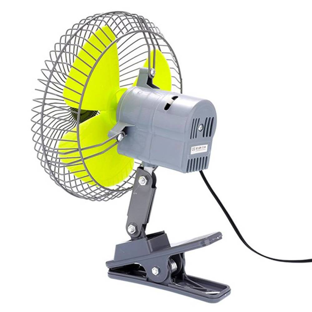 Ventilator 24V, fi20cm, metalic, prindere clips, 8