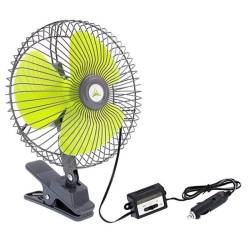 Ventilator 24V, fi20cm, metalic, prindere clips, 8