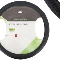 Husa volan 44-46cm, piele naturala neagra, marimea XXL, 58221 Carmotion