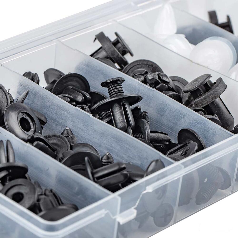Set 100 cleme si elemente de fixare, 6 marimi diferite, 63688 Carmotion