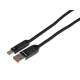 Cablu incarcator USB Tip C, 1,8m, spiralat, 6A, 100W, FAST Charging, Carmotion WAYME63095