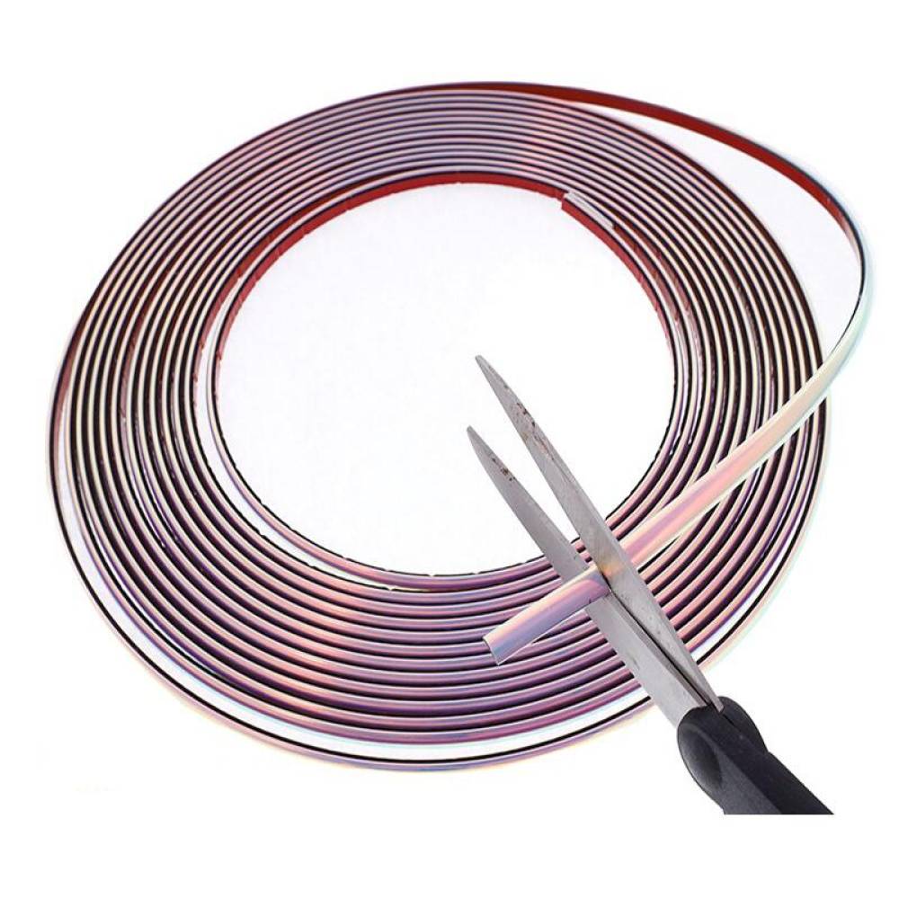 Rola ornament bandou, 6mm x 8m, curcubeu, 63753 Carmotion 